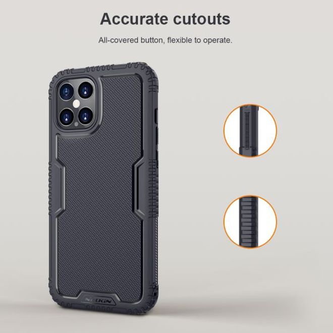 Nillkin - iPhone 12 Pro Max Hülle - TPU Softcase - Tactics Series - schwarz