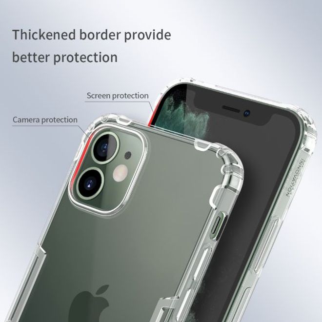 Nillkin - iPhone 12 mini Hülle - Case aus elastischem Plastik - Nature Soft Series - grau