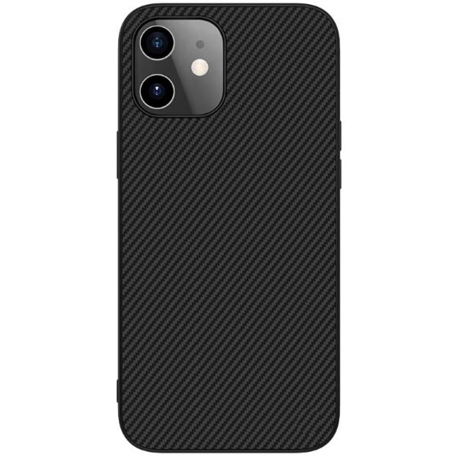 Nillkin - iPhone 12 mini Handy Case - Hülle aus Plastik/Carbon - Synthetic Fiber Series - schwarz