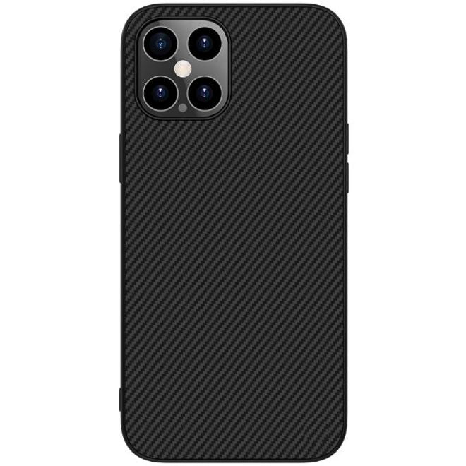 Nillkin - iPhone 12 Pro Max Handy Case - Hülle aus Plastik/Carbon - Synthetic Fiber Series - schwarz