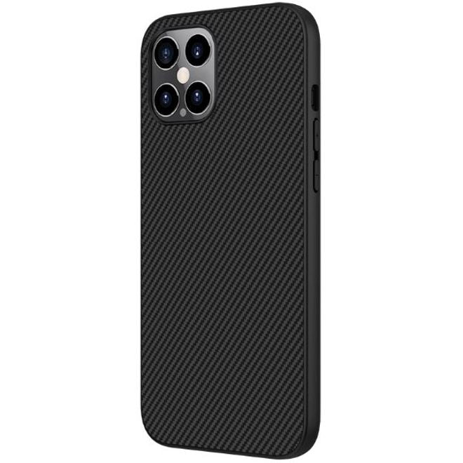 Nillkin - iPhone 12 Pro Max Handy Case - Hülle aus Plastik/Carbon - Synthetic Fiber Series - schwarz