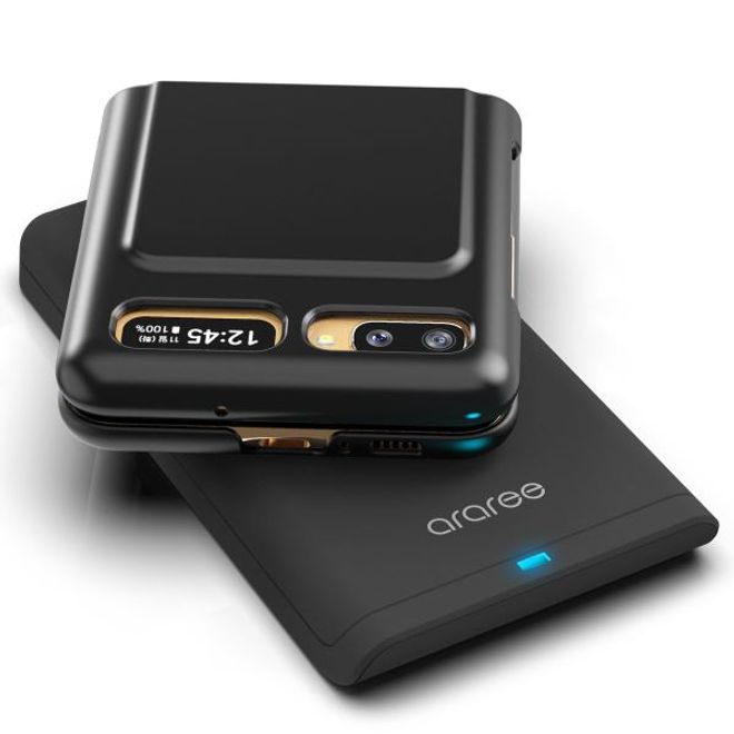 Araree - Galaxy Z Flip Hülle - Case aus Plastik - Aero Flex Series - schwarz