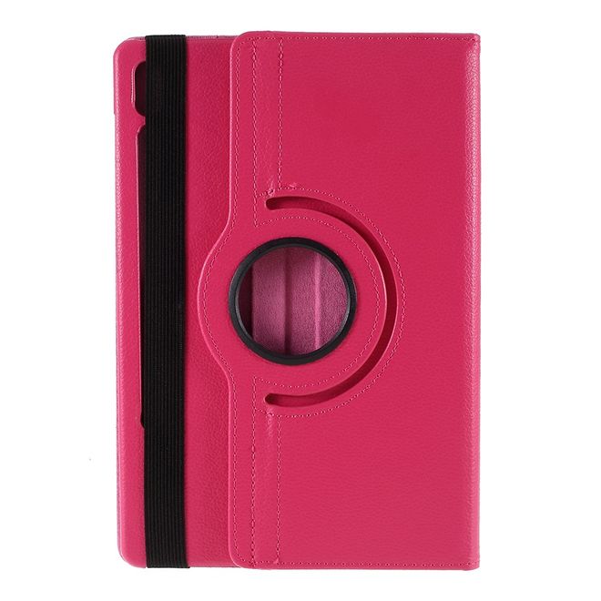 Samsung Galaxy Tab S7 Hülle - 360° rotierbares Case aus Leder - rosa
