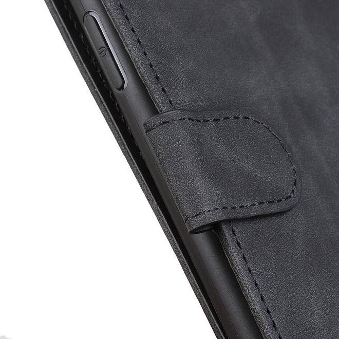 Huawei Y5p Handy Hülle - Classic IV Leder Bookcover Series - schwarz