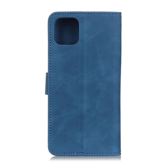 Huawei Y5p Handy Hülle - Classic IV Leder Bookcover Series - blau