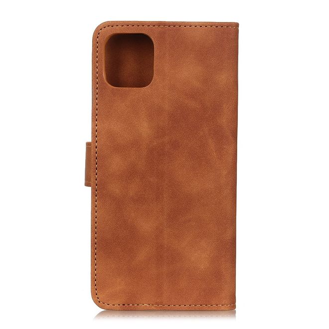 Huawei Y5p Handy Hülle - Classic IV Leder Bookcover Series - braun