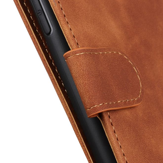 Huawei Y5p Handy Hülle - Classic IV Leder Bookcover Series - braun