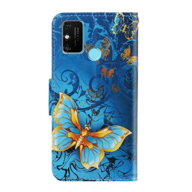Huawei Honor 9A Handy Hülle - Leder Bookcover Image Series - chicer Schmetterling