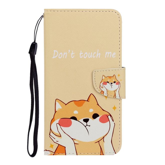 Huawei Y5p Handy Hülle - Leder Bookcover Image Series - Do not touch me