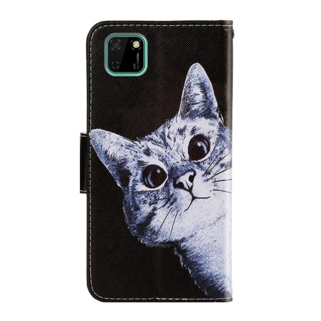 Huawei Y5p Handy Hülle - Leder Bookcover Image Series - Katze