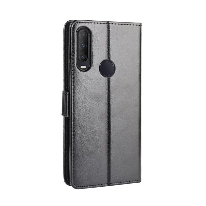 Alcatel 1S (2020) / 3L (2020) Handyhülle - Crazy Horse III Leder Series Case - schwarz