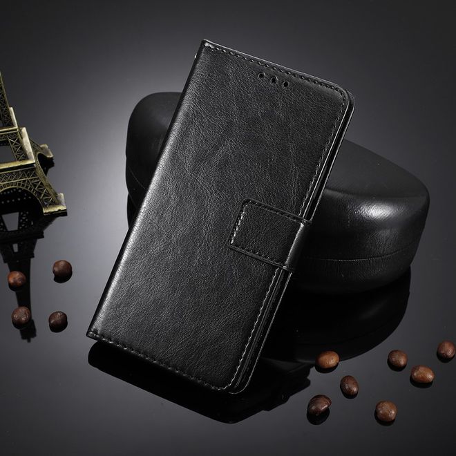 Alcatel 1S (2020) / 3L (2020) Handyhülle - Crazy Horse III Leder Series Case - schwarz