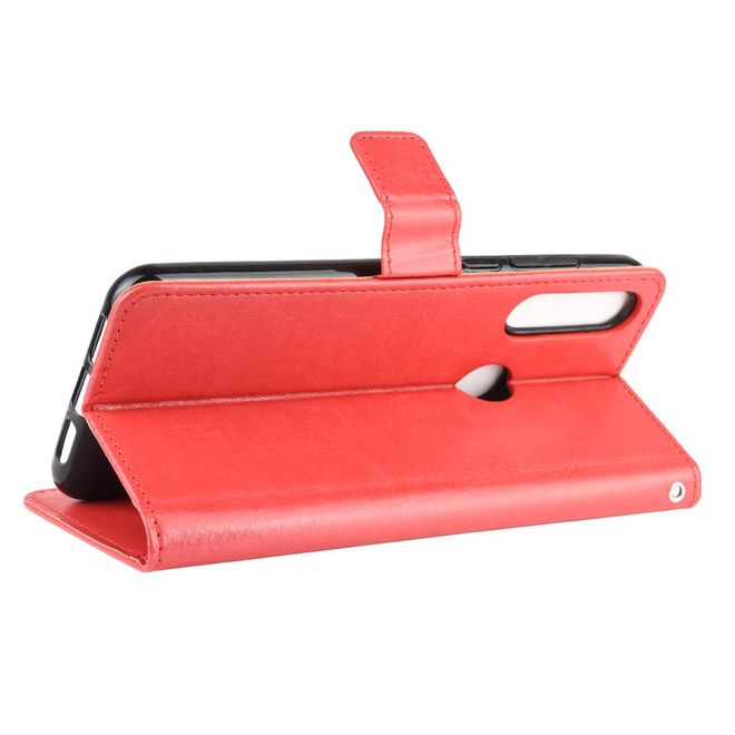 Alcatel 1S (2020) / 3L (2020) Handyhülle - Crazy Horse III Leder Series Case - rot