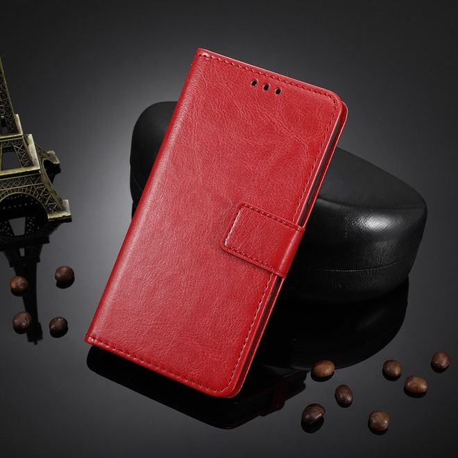 Alcatel 1S (2020) / 3L (2020) Handyhülle - Crazy Horse III Leder Series Case - rot