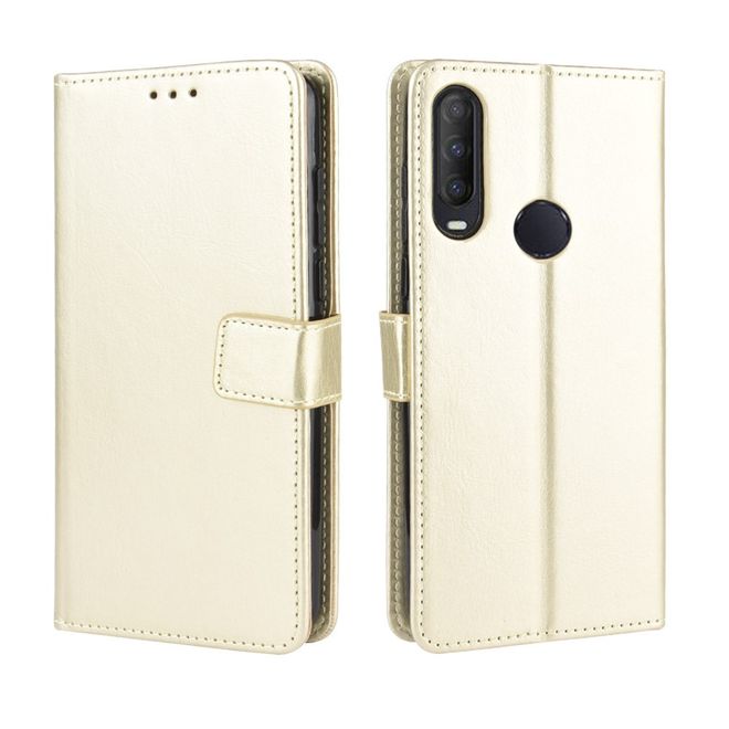 Alcatel 1S (2020) / 3L (2020) Handyhülle - Crazy Horse III Leder Series Case - gold