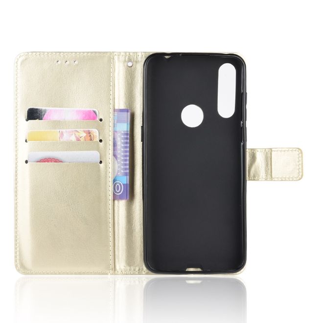 Alcatel 1S (2020) / 3L (2020) Handyhülle - Crazy Horse III Leder Series Case - gold