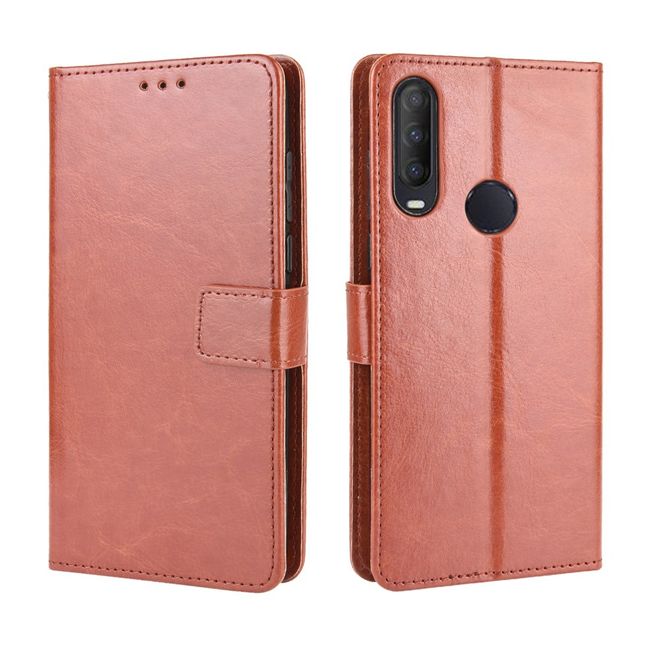 Alcatel 1S (2020) / 3L (2020) Handyhülle - Crazy Horse III Leder Series Case - braun