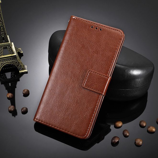 Alcatel 1S (2020) / 3L (2020) Handyhülle - Crazy Horse III Leder Series Case - braun