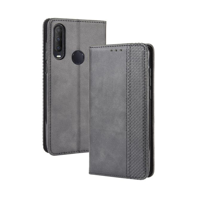 Alcatel 1S (2020) / 3L (2020) Handy Hülle - Retro Leder Bookcover Series - schwarz