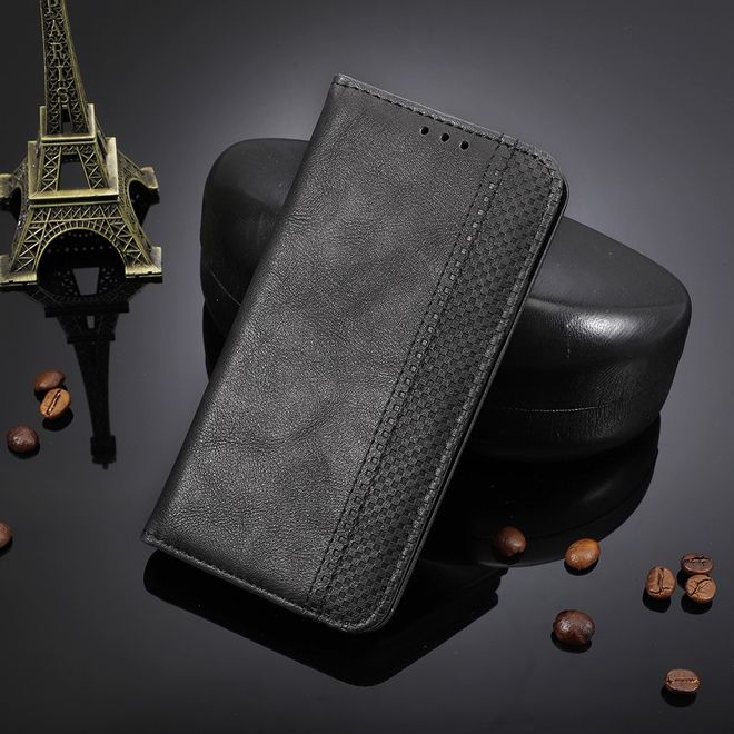 Alcatel 1S (2020) / 3L (2020) Handy Hülle - Retro Leder Bookcover Series - schwarz