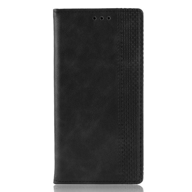 Alcatel 1S (2020) / 3L (2020) Handy Hülle - Retro Leder Bookcover Series - schwarz