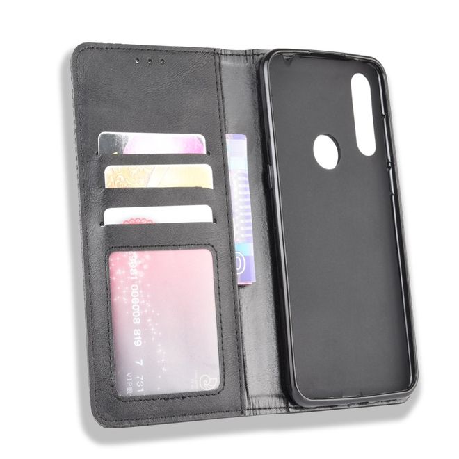 Alcatel 1S (2020) / 3L (2020) Handy Hülle - Retro Leder Bookcover Series - schwarz