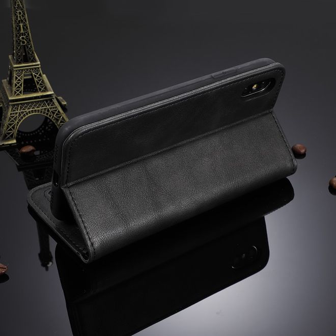 Alcatel 1S (2020) / 3L (2020) Handy Hülle - Retro Leder Bookcover Series - schwarz