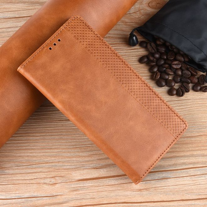 Alcatel 1S (2020) / 3L (2020) Handy Hülle - Retro Leder Bookcover Series - braun