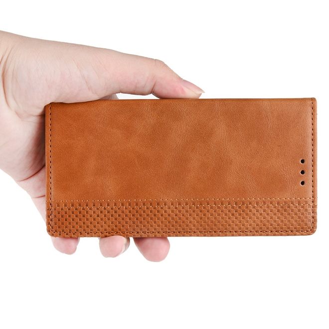 Alcatel 1S (2020) / 3L (2020) Handy Hülle - Retro Leder Bookcover Series - braun