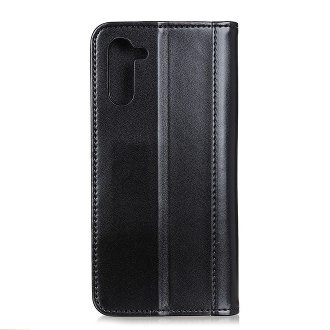 OnePlus Nord Handy Hülle - Classic V Leder Bookcover Series - schwarz