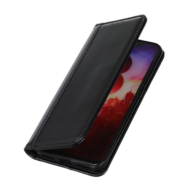 OnePlus Nord Handy Hülle - Classic V Leder Bookcover Series - schwarz