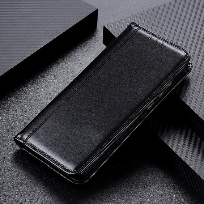 OnePlus Nord Handy Hülle - Classic V Leder Bookcover Series - schwarz