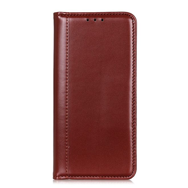OnePlus Nord Handy Hülle - Classic V Leder Bookcover Series - braun