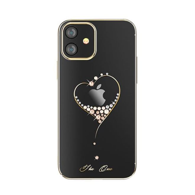 Kingxbar - iPhone 12 mini Schutzhülle - Case mit Swarovski Kristallen - Wish Series - Gold