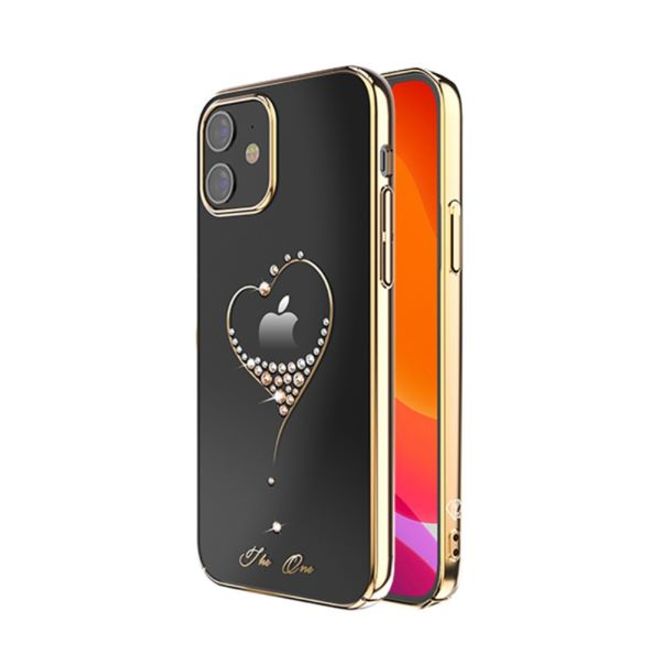 Kingxbar - iPhone 12 mini Schutzhülle - Case mit Swarovski Kristallen - Wish Series - Gold