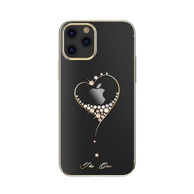 Kingxbar - iPhone 12 / iPhone 12 Pro Schutzhülle - Case mit Swarovski Kristallen - Wish Series - Gold