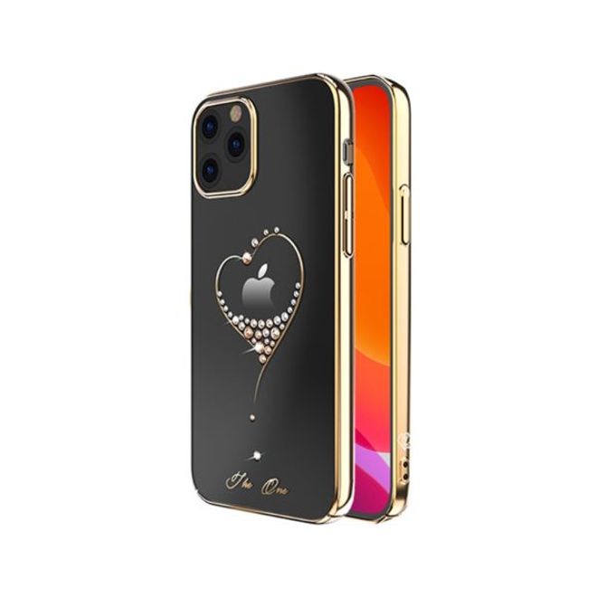 Kingxbar - iPhone 12 / iPhone 12 Pro Schutzhülle - Case mit Swarovski Kristallen - Wish Series - Gold