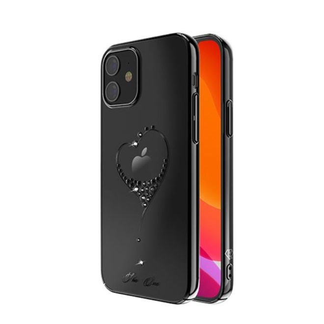 Kingxbar - iPhone 12 mini Schutzhülle - Case mit Swarovski Kristallen - Wish Series - schwarz