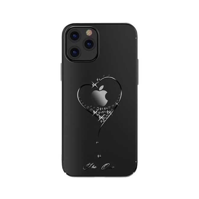 Kingxbar - iPhone 12 Pro Max Schutzhülle - Case mit Swarovski Kristallen - Wish Series - schwarz