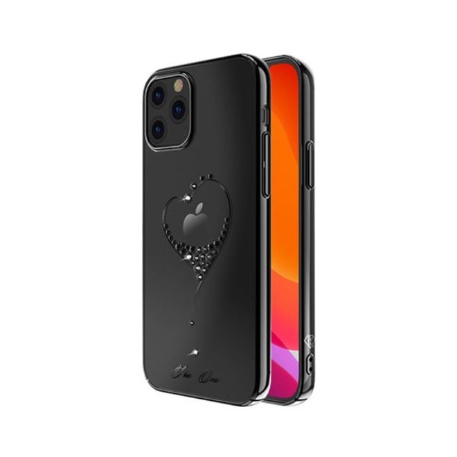 Kingxbar - iPhone 12 Pro Max Schutzhülle - Case mit Swarovski Kristallen - Wish Series - schwarz