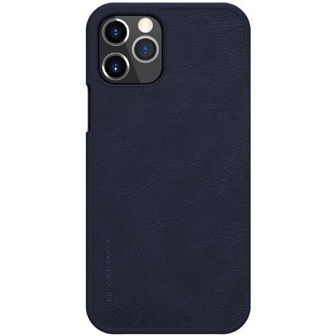 Nillkin - iPhone 12 / iPhone 12 Pro Hülle - Leder Book Case - Qin Series - blau