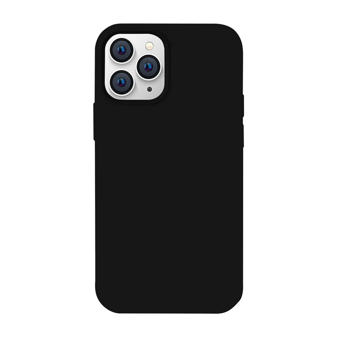Coque pour iPhone 12 Pro Max - Série Silicone Liquide - noire