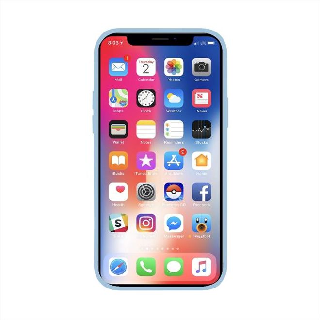 Coque pour iPhone 12 Pro Max - Série Silicone Liquide - violet