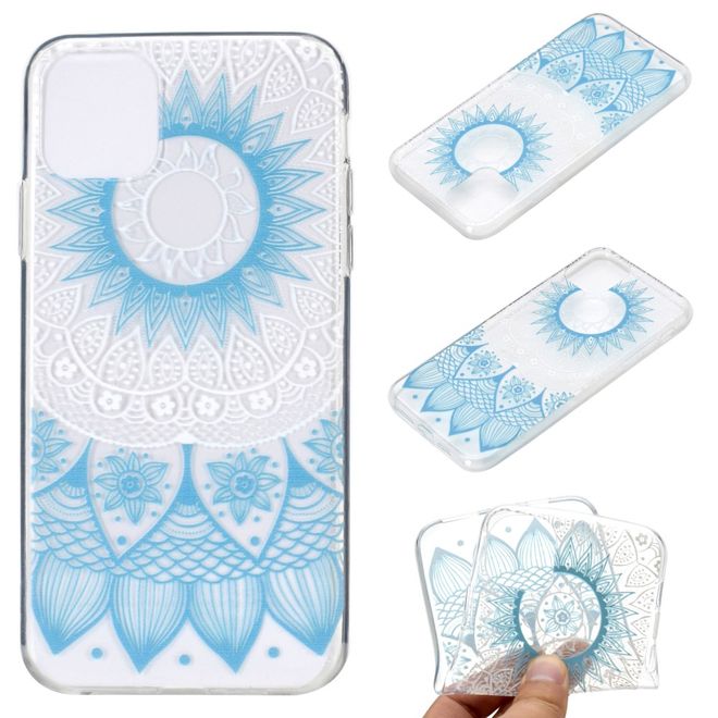 Coque pour iPhone 12 Pro Max - Série Image Plastic - Fleurs bleues