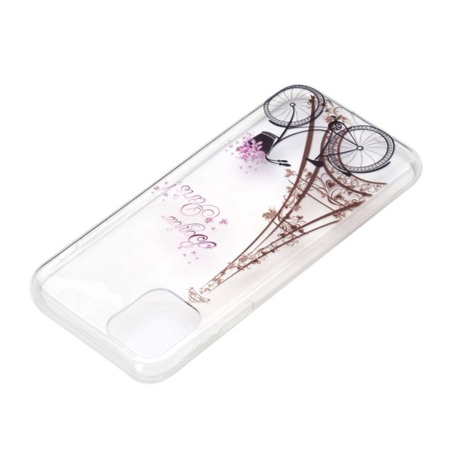 iPhone 12 mini Handyhülle - Softcase Image Plastik Series - Fahrrad und Eiffelturm
