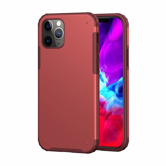 Coque pour iPhone 12 - Coque en plastique robuste - Rouge
