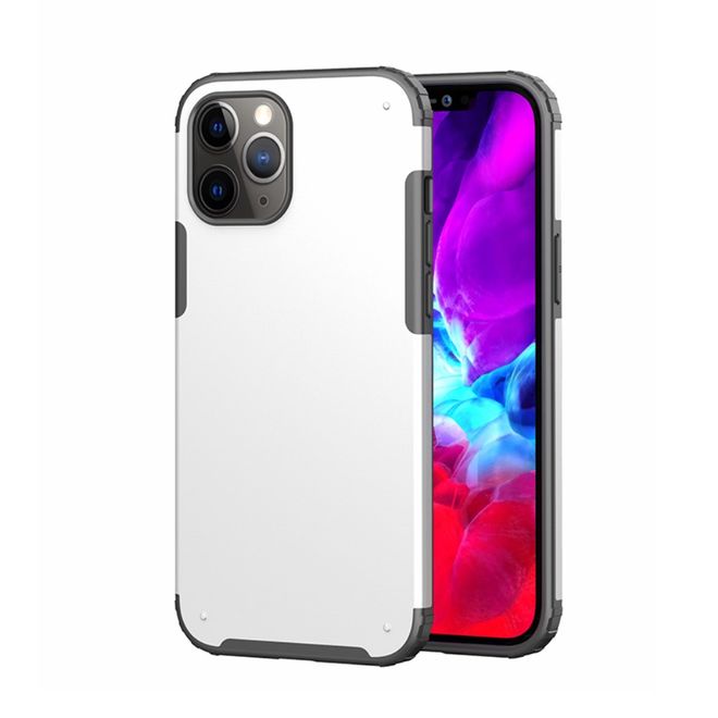 Coque pour iPhone 12 Pro Max - Coque en plastique robuste - Blanche