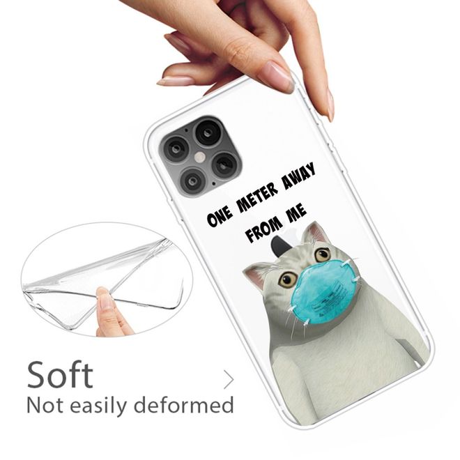 Coque pour iPhone 12 mini - Série Softcase Image Plastic - Veuillez garder vos distances