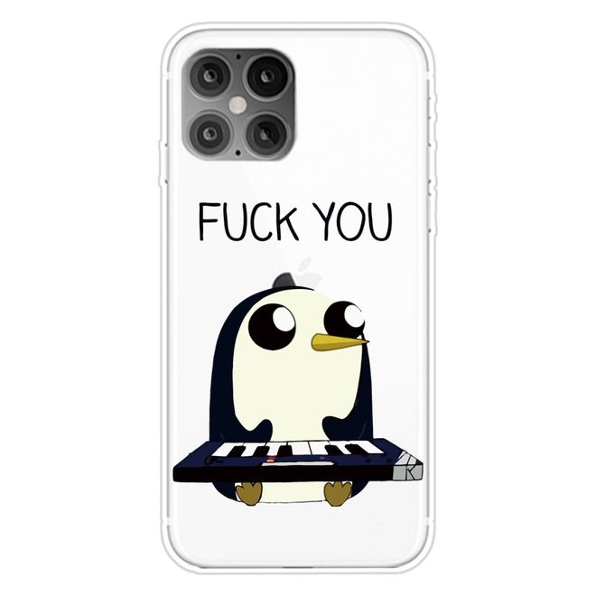Coque pour iPhone 12 Pro Max - Série Image Plastic - Pingouin maléfique