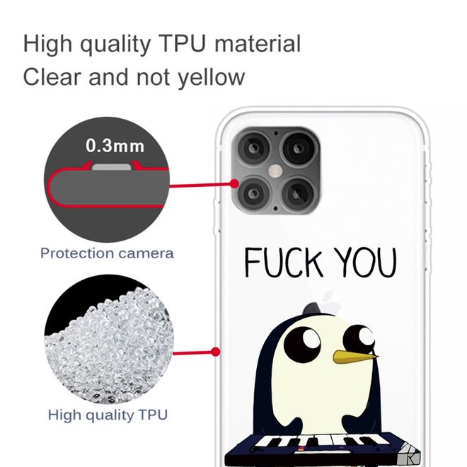 Coque pour iPhone 12 Pro Max - Série Image Plastic - Pingouin maléfique